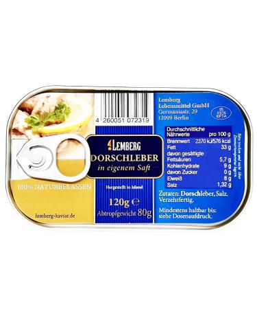 The Great Canadian Tea Pack of 12 Lviv cod liver in its own juice (12 x 120 g)
