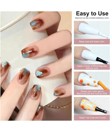  G n rique Blooming Flower Art Gel - 15ml Clear Flower Quick-Drying Nail Design Gel | Versatile Clear Spreading Tymording Long-Lasting Finger Nails - Buy Online on GoSupps.com