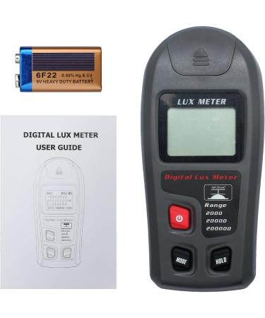 Proster Digital Luxmeter - High Accuracy Illuminance Light Meter with LCD Display - Range 0.1-200000 Lux - Ideal for Measurement and Calibration - Buy Online on GoSupps.com