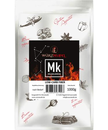 W rzteufel Vegetable fiber low-carbohydrate fiber natural fibers from fiber-rich plants. 1000g bag (1kg)