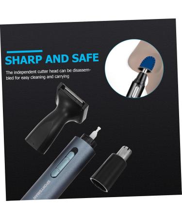 FOMIYES Nose Hair Trimmer - Unisex Nasal Hair Remover Tool Vibrissa Cutter & Cleaner - Blue - 13x1.6cm - Buy Online on GoSupps.com