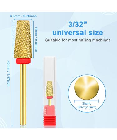 CGBE Nail Miller Bits - 5-in-1 Tungsten Hard Metal Tips for Smoothing & Milling - Professional 3/32 Attachments for Nail Care - International Shipping Available - Buy Online on GoSupps.com