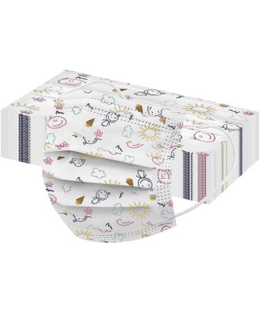 50PC Children Disposable Meltblown Layer Protective Face_Mask Halloween Printed 3Ply Earloop Protective Breathable Face Cover G-50pcs Kids - Buy Online on GoSupps.com