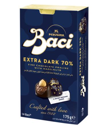 Baci Extra Dark Bijou, Truffes au chocolat noir with noisette, box, sans gluten, 175 g (1 piece)