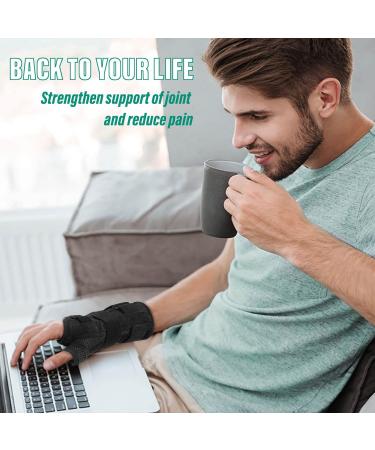 NEENCA Wrist Support Brace Adjustable Night Sleep Hand Support Brace with Splints Palm Wrist Orthopedic Brace with Thumb - Professional for Carpal Tunnel Relieve and Treat Wrist Pain or Injuries Left Hand S/M/L - Buy Online on GoSupps.com