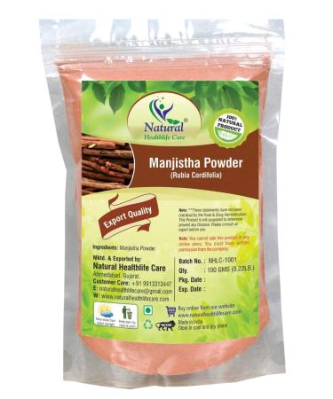 LOGY Natural Healthlife Care Rubia Cordifolia Manjistha Powder (for All Skin Types) 100g