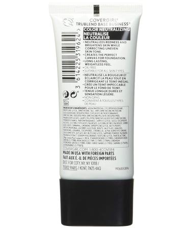 COVERGIRL Trublend Base Business Face Primer - Color Neutralizing 1.014 Fl Oz - Buy Online on GoSupps.com