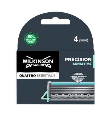 Wilkinson Sword Quattro Titanium Sensitive Blades Titanium Sensitive. 4 Piece 4 pieces. 4 count (Pack of 1) - Buy Online on GoSupps.com
