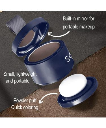 Instantly Hairline Shadow Dark Brown Hairline Powder Root Touch Up Hair Powder Quick Cover Grey Hair Root Concealer Eyebrows & Beard Line Waterproof&Sweatproof Hair Touch-Up for Women and Men - Buy Online on GoSupps.com