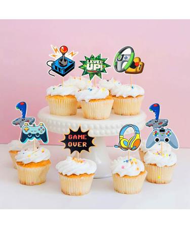Cyodoos 48Pcs Video Game Cupcake Toppers Assembled Game On Controllers Cupcake Picks GamePad Cake Decorations for Game Theme Baby Shower Kids Boys Girls Birthday Anniversary Party Decorations Supplies - Buy Online on GoSupps.com