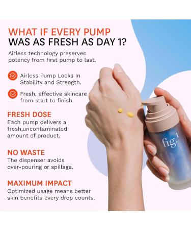 Fig.1 Vitamin C 15% Face Serum for Women | Nourishing Hydrating - Anti Wrinkle Antioxidant Serum for Face | Moisturizing Facial Skin Care Treatment for Dry Oily & Normal Skin 1.0 oz Starter Kit - Buy Online on GoSupps.com