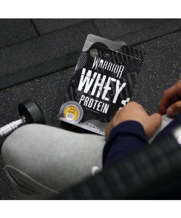 Warrior Whey Protein Powder - 36g Protein, Low Sugar & Carbs, GMP Certified, 1kg Strawberry Cr me - Buy Online on GoSupps.com