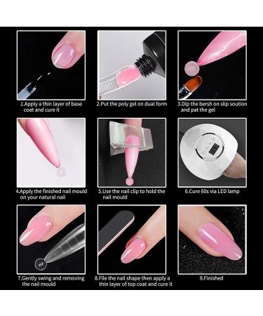120pcs Dual Nail Forms Set - Nail Extension Tips & Clips - DIY Nail Art Tool for UV & Acrylic - Perfect for Salon & Home Use - Buy Online on GoSupps.com