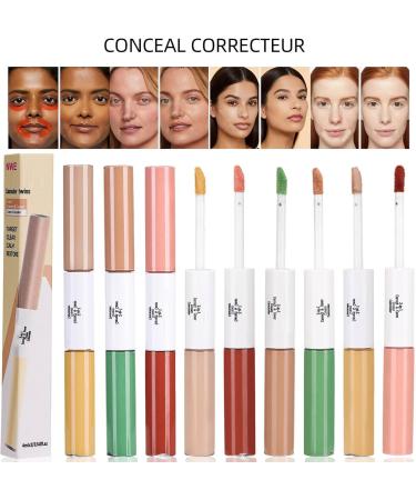 Dayysiuy Liquid Concealer Make Up Women Make Up Liquid Concealer Full Coverage 3 Pieces Waterproof Solution for Daily Cosmetics for Photography Wedding Dates Meeting and - Buy Online on GoSupps.com