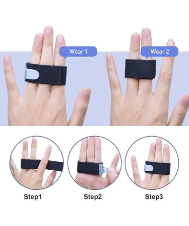 Sumifun Elasticity Toe Splint 4 Packs of Toe Wraps for Broken Toe Curled Toe Hammer Toe Toe Bandage for Big Toe Alignment Fracture Splint for Men or Women - Buy Online on GoSupps.com