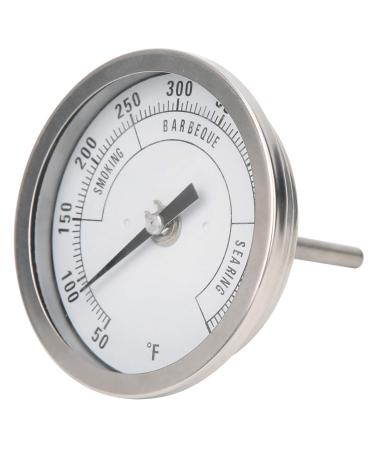 LANTRO JS Adjustable Stainless Steel Pointer Thermometer for Barbecue Grill Oven 3in NPT 1/2in 50-550