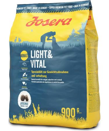 Josera Light & Vital Dog Food - Low Fat Super Premium Dry Food for Adult Dogs (5 x 900g) - Optimal Nutrition - Buy Online on GoSupps.com
