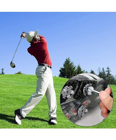 Duly Anti-Slip Golf Shoes Spikes - 30PCs Soft Fast Twist Replacement Pins & Key for Optimal Golf Training - Buy Online on GoSupps.com