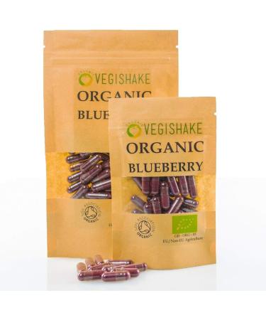 Organic Blueberry Berry Berries HPMC Capsules EGCG Epigallocatechin Gallates Vitamin B6 Vitamin C Vegan Halal Kosher (90 Capsules) 1 count (Pack of 90) - Buy Online on GoSupps.com