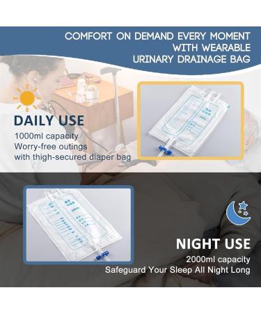 Portable Male Urine Collector Bag | Wearable Urinal for Men | Silicone Urinary Drainage Bag for Bedridden Patients - Buy Online on GoSupps.com