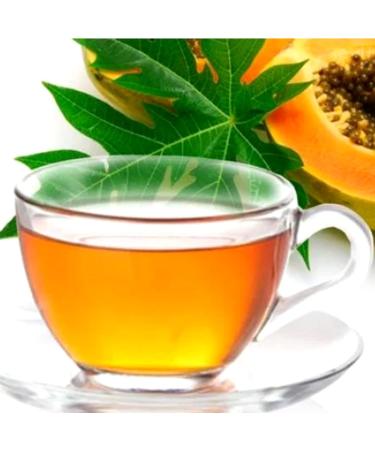 Herbal Magic's Pure & Natural Papaya Leaves Infusion subtle bitter flavour - Freshly Harvested - Caffeine Free Natural Detox - whole leaves- No Fillers & Preservatives - 50g (Pack -2) - Buy Online on GoSupps.com