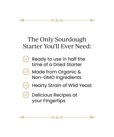 Breadtopia Sourdough Starter Live | Non-GMO  Heirloom  & Organic | Our Sour Dough Starter is Active & Ready to Go | Sourdough Starters for Home Made Bread Sourdough | Easy to Use Bread Starter Culture - Buy Online on GoSupps.com