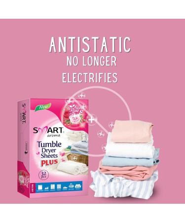 Smart Aroma Tumble Dryer Towels - Sweet Rose Fragrance - 32 Pack for Softer Fabrics & Easy Ironing - Buy Online on GoSupps.com