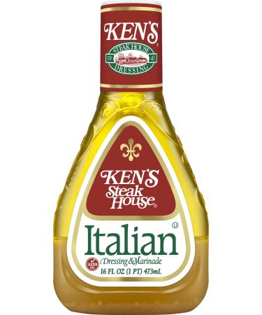 Ken's Steak House Italian Dressing & Marinade, Gluten Free, 16 oz.