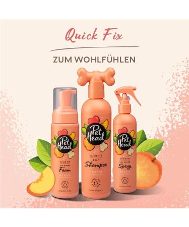 Pet Head Fellspray for Dogs 300ml | Quick Fix Peach Fragrance Hypoallergenic & Vegan Formula - Calms & Maintains Fur - Buy Online on GoSupps.com