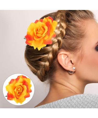 FRCOLOR 2 1 Men Suits Women Rose Flower Hair Clip Simulated Rose Hairpin Flower Hair Clips for Women Artificial Flower Hair Clip Xrose Hair Clip Orange Hair Clips Rose Color Set Mother - Buy Online on GoSupps.com