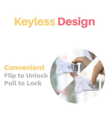 Sliding Door Lock for Child Safety (4-Pack) - Inaya - Child Proof Locks for Sliding Glass Doors  Windows  Closets & Cabinets. Safety Locks for All Your Home Openings. - Buy Online on GoSupps.com