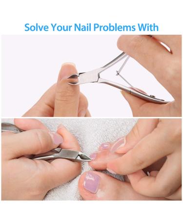 3 Pack Stainless Steel Cuticle Remover & Trimmer Set - Durable Manicure Tools for Fingernails and Toenails - Buy Online on GoSupps.com