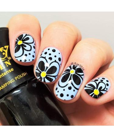 PUEEN Super Intense Nail Art Stamping Polish Set - Black Jack + Pure White - 12ml each - Buy Online on GoSupps.com