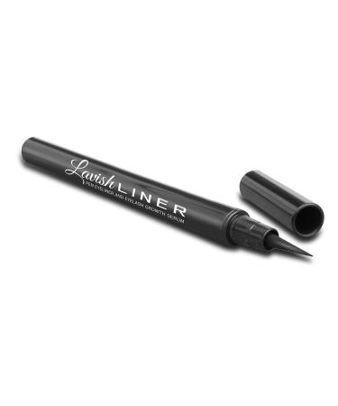 Pronexa Lavish Liner by Hairgenics 2-in-1 Precision Liquid Eyeliner Pen with Eyelash Growth Enhancing Serum and Castor Oil for Perfect Eyes and Long Lashes  Jet Black.