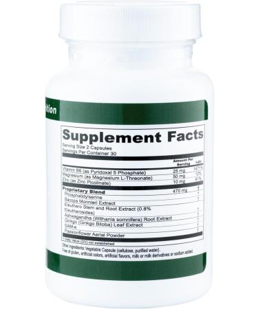 M.D. Blend Focus Nootropic Brain Supplement Boosts Concentration & Mental Clarity Supports Memory & Calm with Ginkgo Biloba & Ashwagandha Daily Health and Wellness 60 Gluten-Free Capsules - Buy Online on GoSupps.com