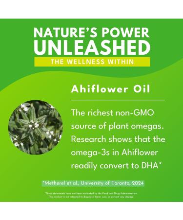 Bold Botanica Plant Vegan Omega 3-6-9 with Ahiflower Oil Omega 3 Liquid Supplement for Women & Men Plant-Based Omegas for Brain & Immune Health Better Than Flax Fish Free Sugar-Free 4 fl oz - Buy Online on GoSupps.com