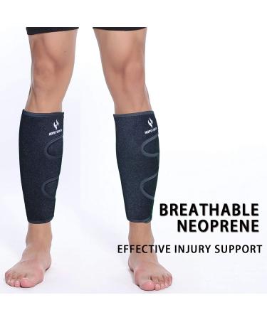 HOPEFORTH Calf Support Brace 2 Pack | Adjustable Shin Splint Compression Calf Wrap | Plus Size - Buy Online on GoSupps.com