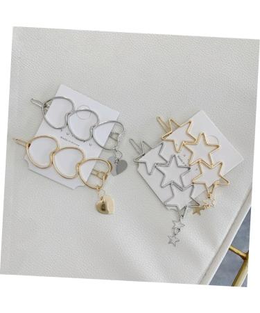 Beaupretty Star Hairpin Hair Clamps Barrettes Alloy Star Barrette Barrettes for Women Hair Ornament Clip Star Bobby Pins Silver Hair Clip Hair Styling Jewelry Lip Gloss Girl Pearlescent - Buy Online on GoSupps.com