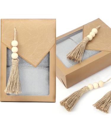 AEKAO 20 Pack Jute Rope Tassel with Wood Beads for DIY Crafts and Home Decor - Buy Online on GoSupps.com