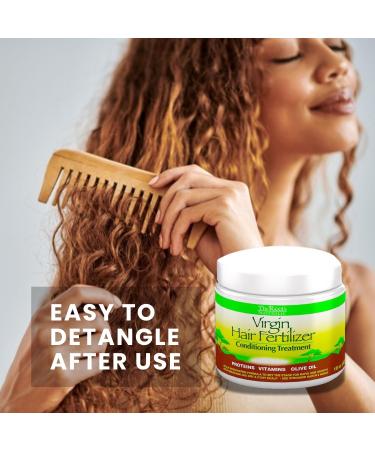 Roots Naturelle Virgin Hair Fertilizer - Strengthen Restore & Promote Rapid Hair Growth - 3 Jars 48oz Conditioning Treatment - Buy Online on GoSupps.com