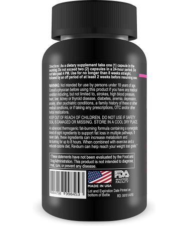 Rev Labs Rev Burn Thermogenic Fat Burner - #1 Fat Burning Amplifier for Men and Women | Carb Blocker, Appetite Suppressant, Weight Loss Pills - 60 Caps - Buy Online on GoSupps.com