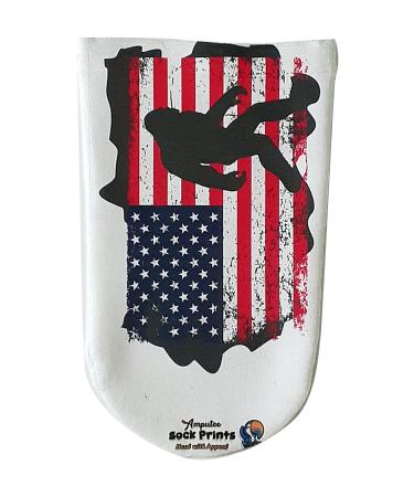 Heal with Appeal Amputee stump sock American Flag Bigfoot V1 3Ply stump sock