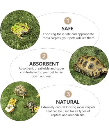 High-Quality Artificial Turf Patch & Carpet - Perfect for Pets Reptiles & Aquariums | 2-Piece Green Mat Set - Buy Online on GoSupps.com