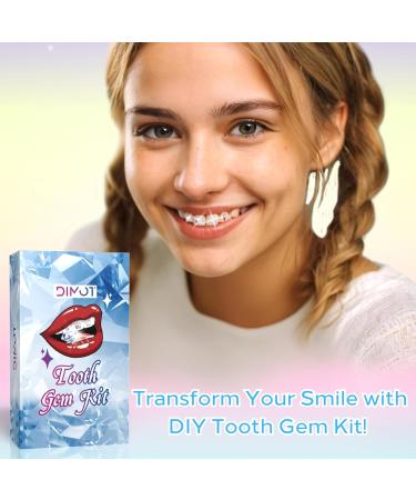 Fiorland Tooth Gem Kit DIY Crystals Jewelry Kit Teeth Gems Set 2025 New Professional Fashionable Y2k Tooth Gems for Teeth 140 Pcs Starter with Sparkling Diamonds - Buy Online on GoSupps.com