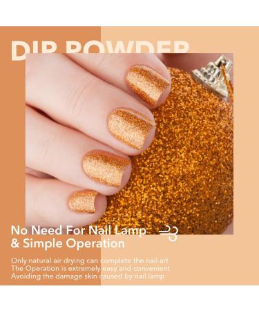 Aokitec 28g Dip Powder Champagne Gold Fashion Color Nail Dipping Powder French Powder Pro Collection System Nail Art Starter Manicure Salon DIY at Home Odor-Free&Long-Lasting No Needed Nail Lamp - Buy Online on GoSupps.com