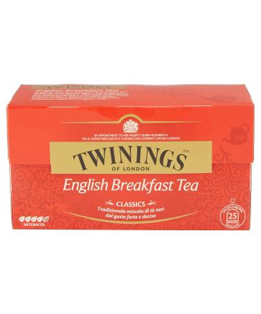 Twinings English Breakfast Tea - Premium Black Tea Bags 25 Count (50g) - Strong & High-Quality from Sri Lanka & India - Buy Online on GoSupps.com