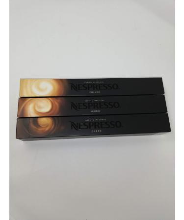 Nespresso Vari teit Pack 30 Capsules Light Dark Short