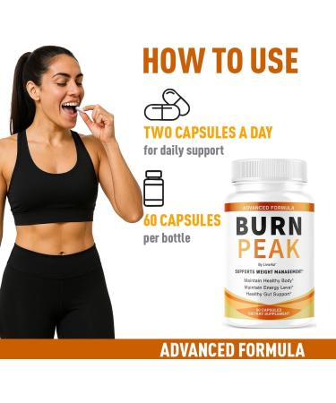 (2 Pack) Burn Peak Capsules - Official BurnPeak Weight Pills Advanced Premium Support All Natural Burn Peak Pink Salt Trick Supplement for Overall Health & Wellness Reviews 120 Capsules for 2 Months - Buy Online on GoSupps.com