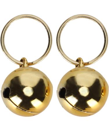 2Pcs Extra Loud Copper Bells for Pets - Jingle Bell Dog Collar Straps - Save Birds and Wildlife - Gold - Buy Online on GoSupps.com