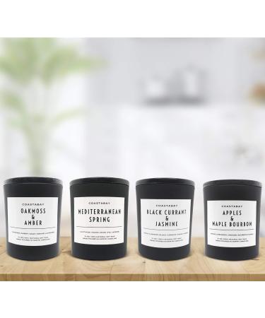 Oakmoss & Amber Candle - Natural Soy Long Lasting 45 Hour Burn Aromatherapy for Men & Women | Hand Poured in the USA Minimalistic Design - 7.1oz - Buy Online on GoSupps.com